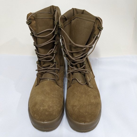 BELLEVILLE Desert Tan Suede & Cordura Military Combat Boot AHWC - 6R Unisex NWOT - Picture 1 of 12